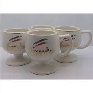 FRANGELICO 70’s Mid-Century Modern 4 Mug Set ITALY